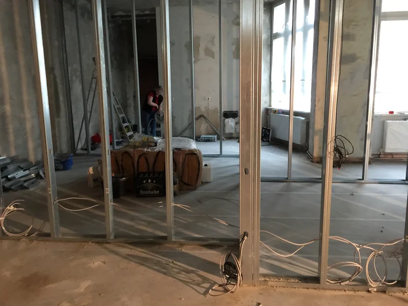 First framework under construction - Illuminati Escape Berlin