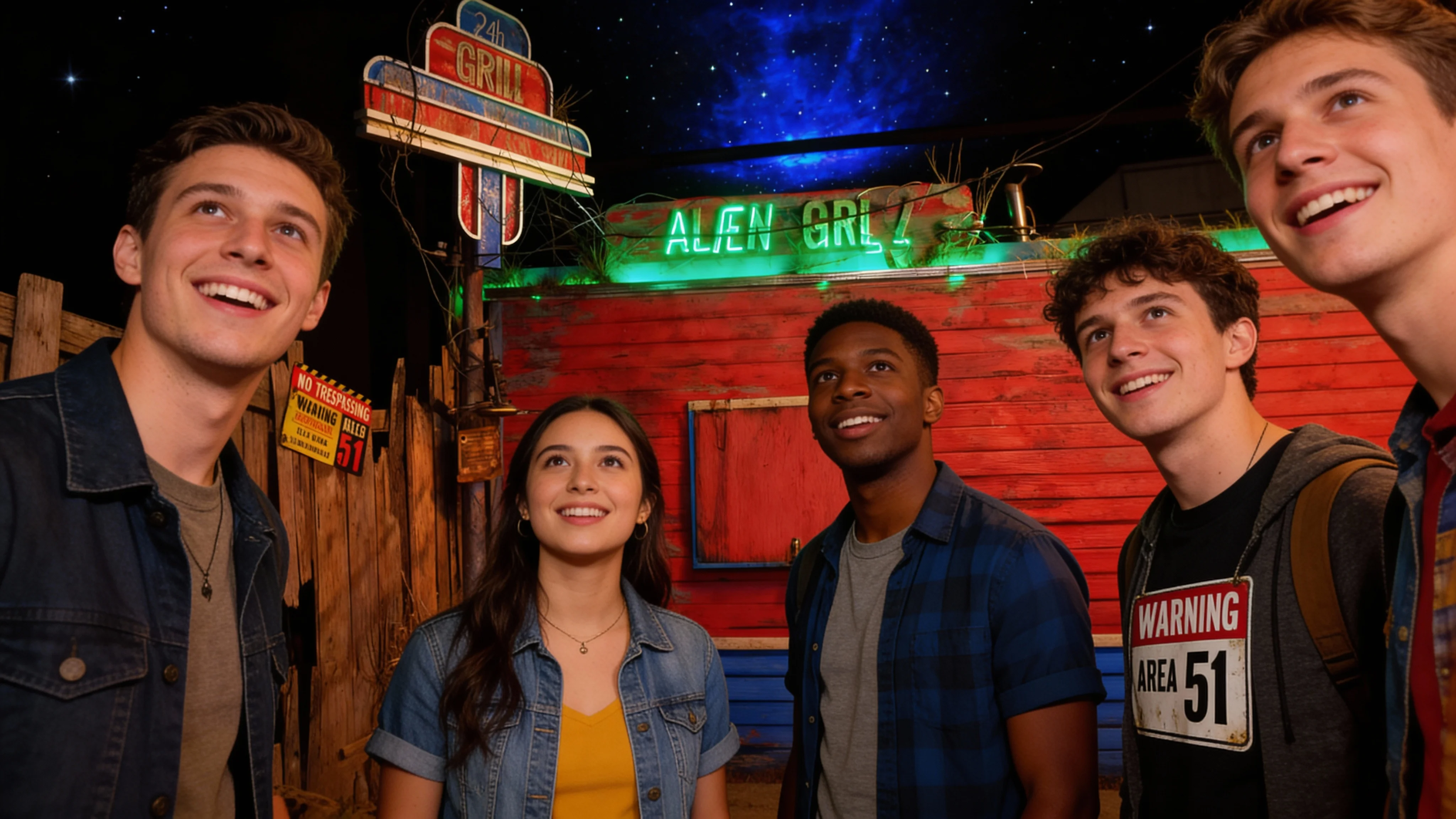 Team vor einem Escape Room - Illuminati Escape Berlin